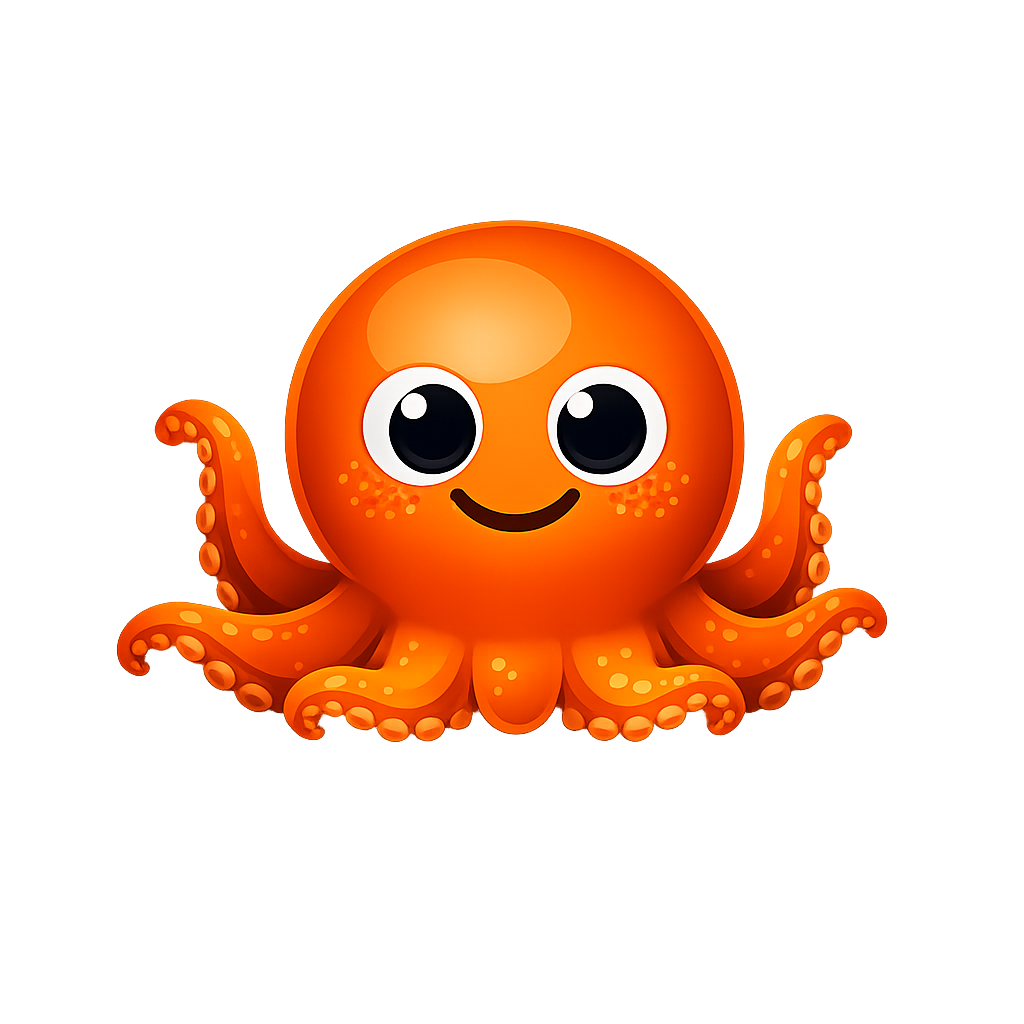 Ollie, the orange Titan octopus